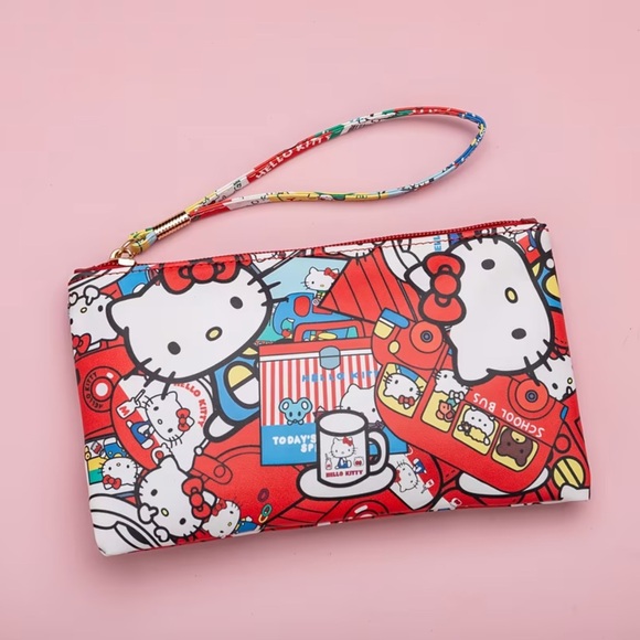 Hello Kitty Handbags - Hello Kitty Red and White Wristlet